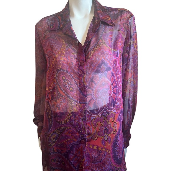 Fibers Vintage Paisley Blouse - Picture 1 of 9